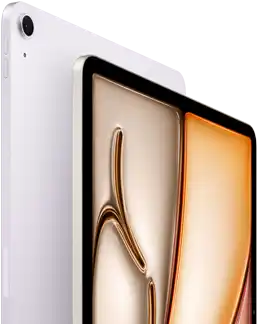 iPad Air, Violett, Vorderseite, Rückseite, 12 MP Weitwinkel-Rückkamera oben links